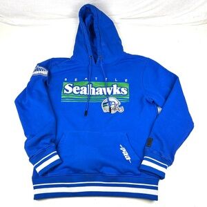 Seattle Seahawks Pro Standard Sweatshirt Hoodie  Mens Small Blue Retro Logo